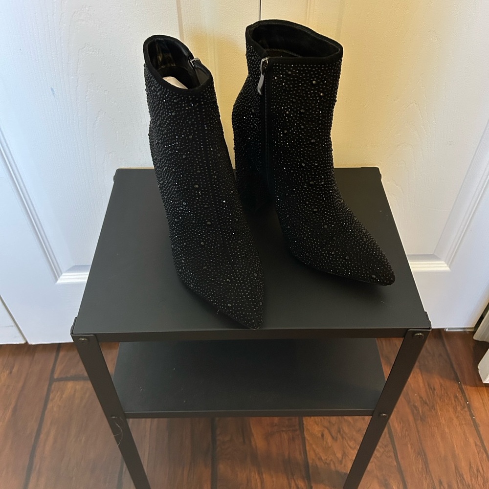 Sequined Ankle Boots